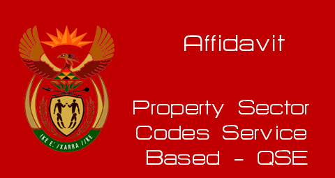 Property Service Based Affidavit - QSE